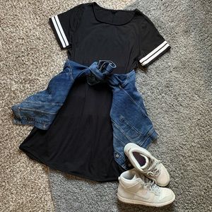 Torrid Sporty Black T-Shirt Dress